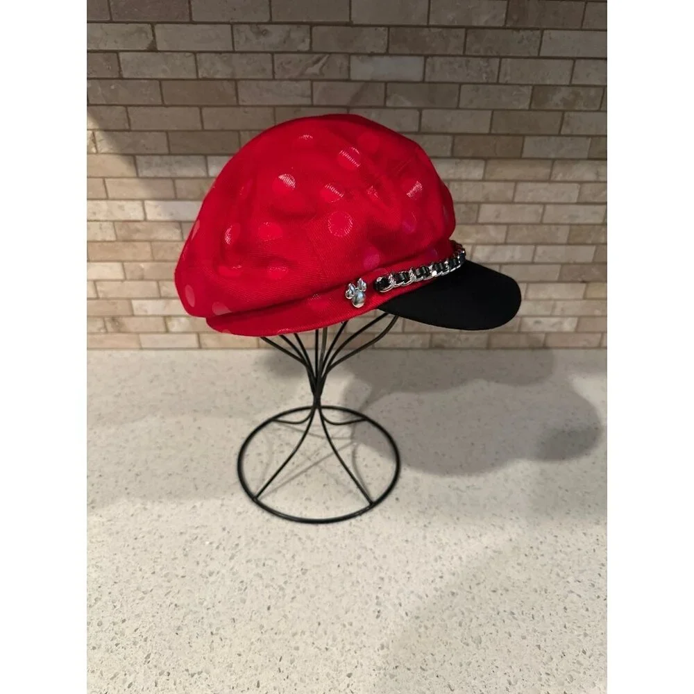 Minnie Mouse Polka‎ Dot Pageboy Cap